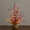 18in. Pre-Lit Artificial Valentine's Day Heart & Berry Twig Tree with 30 LED String Lights in Burlap Wrapped Base